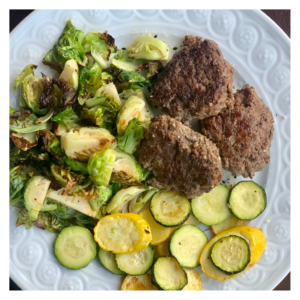 Keto Mini Burgers Vegetables